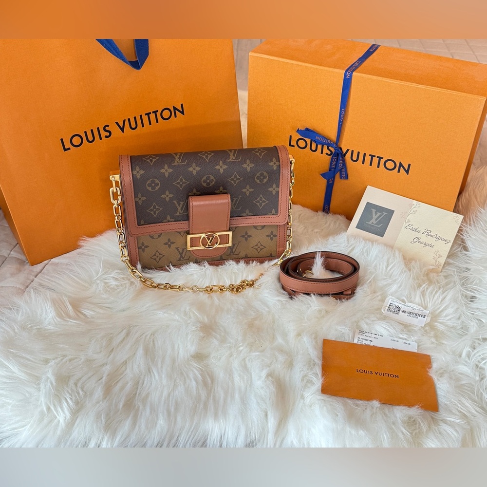 Louis Vuitton Gold and Brown Monogram Crossbody Bag